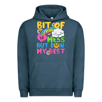 Pigment Midnight Navy bit of a mess but doin my best Urban Hoodie - NancyCooperArtShop
