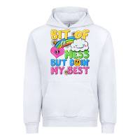 White bit of a mess but doin my best Urban Hoodie - NancyCooperArtShop