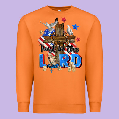 Trust In The Lord Premium Sweatshirt Designed By Zillion Design Studio