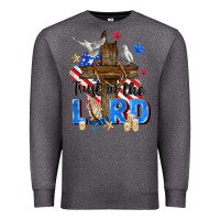 Charcoal Heather trust in the lord Premium Sweatshirt - Zillion Design Studio