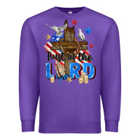 Purple trust in the lord Premium Sweatshirt - Zillion Design Studio