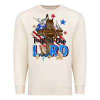 Sandshell trust in the lord Premium Sweatshirt - Zillion Design Studio