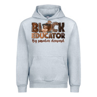 Heather Grey black educator by popular demand Urban Hoodie - NancyCooperArtShop