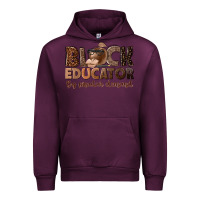 Mauve Wine black educator by popular demand Urban Hoodie - NancyCooperArtShop