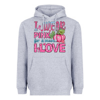 Heather Grey i wear pink for someone i love Heavyweight Hoodie - Zillion Design Studio