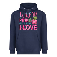 Navy i wear pink for someone i love Heavyweight Hoodie - Zillion Design Studio