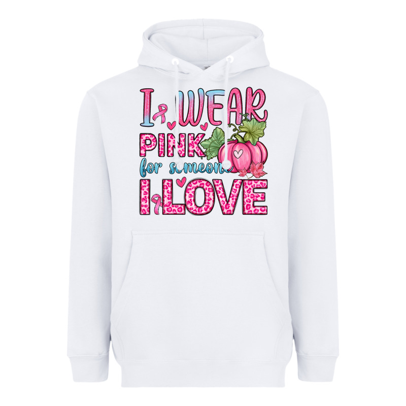 I Wear Pink For Someone I Love Heavyweight Hoodie by Zillion Design Studio | Teevron