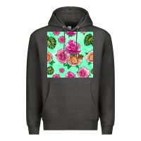 Floral Background Premium Hoodie | Teevron