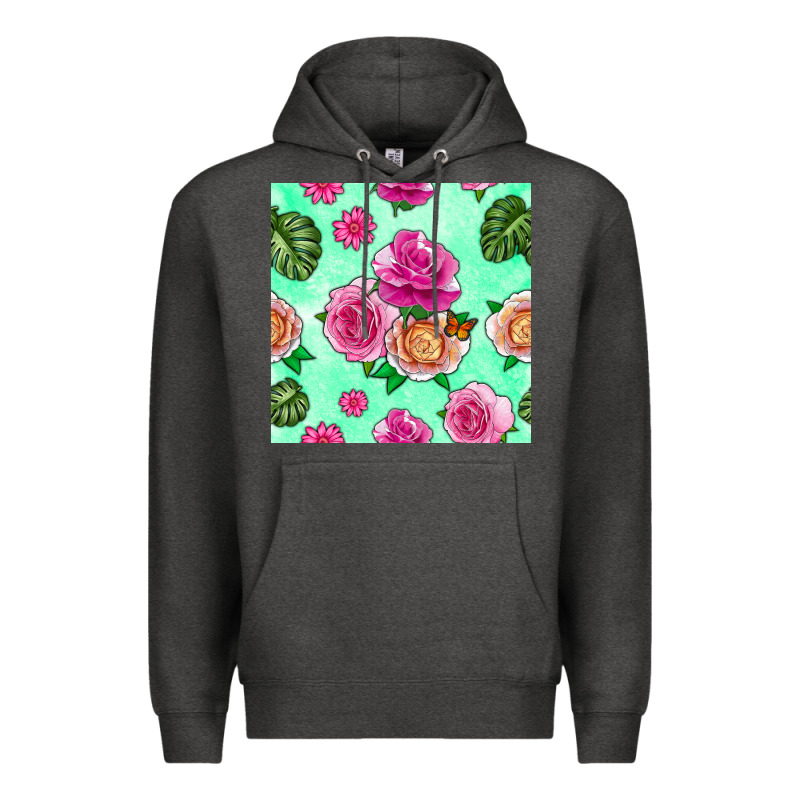 Floral Background Premium Hoodie by BundleAndBundleShop | Teevron