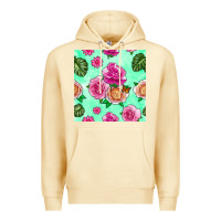 Pina Colada floral background Premium Hoodie - BundleAndBundleShop
