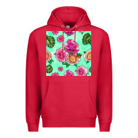 Cardinal floral background Premium Hoodie - BundleAndBundleShop