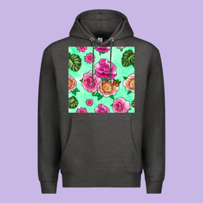 Floral Background Premium Hoodie Designed By Bundleandbundleshop