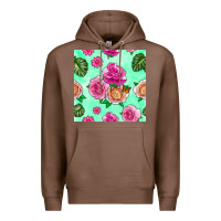 Chestnut floral background Premium Hoodie - BundleAndBundleShop