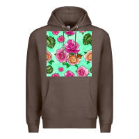 Coffee floral background Premium Hoodie - BundleAndBundleShop