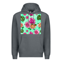 Rock floral background Premium Hoodie - BundleAndBundleShop