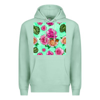 Seafoam floral background Premium Hoodie - BundleAndBundleShop