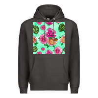 Smoke floral background Premium Hoodie - BundleAndBundleShop