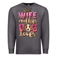 Charcoal Heather wife mother dog lover Premium Sweatshirt - Zillion Design Studio