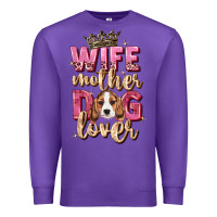Purple wife mother dog lover Premium Sweatshirt - Zillion Design Studio