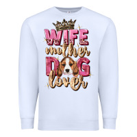White wife mother dog lover Premium Sweatshirt - Zillion Design Studio