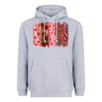 Heather Grey valentine's day brushstrokes Heavyweight Hoodie - RanaPortraitStore