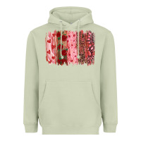 Matcha valentine's day brushstrokes Heavyweight Hoodie - RanaPortraitStore