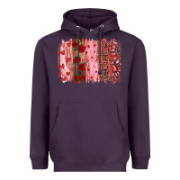 Plum valentine's day brushstrokes Heavyweight Hoodie - RanaPortraitStore