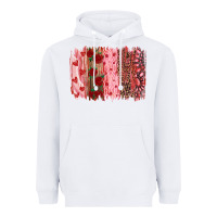 White valentine's day brushstrokes Heavyweight Hoodie - RanaPortraitStore