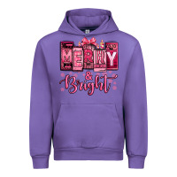 Tulip merry and bright pink Christmas Urban Hoodie - Jasminsmagicworld