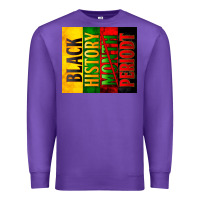 Purple Black History Month periodt Premium Sweatshirt - Zillion Design Studio