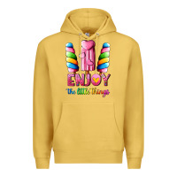 Antique Gold enjoy the little things Premium Hoodie - AdoDesignShop