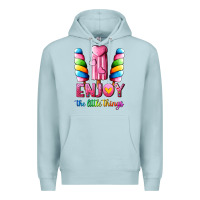 Blue Mist enjoy the little things Premium Hoodie - AdoDesignShop