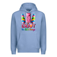 Colony Blue enjoy the little things Premium Hoodie - AdoDesignShop