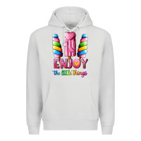 Dove Grey enjoy the little things Premium Hoodie - AdoDesignShop