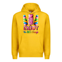 Lemon enjoy the little things Premium Hoodie - AdoDesignShop