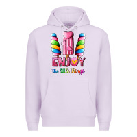 Lilac enjoy the little things Premium Hoodie - AdoDesignShop