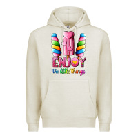 Oatmeal Heather enjoy the little things Premium Hoodie - AdoDesignShop