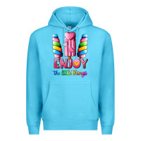 Ocean Blue enjoy the little things Premium Hoodie - AdoDesignShop