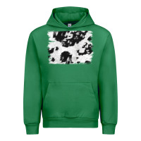 Emerald black and white cowhide backround Urban Hoodie - NancyCooperArtShop