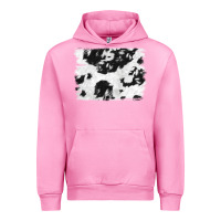 Fuchsia Pink black and white cowhide backround Urban Hoodie - NancyCooperArtShop