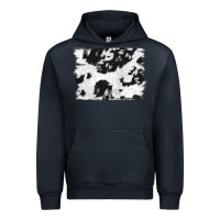 Navy black and white cowhide backround Urban Hoodie - NancyCooperArtShop