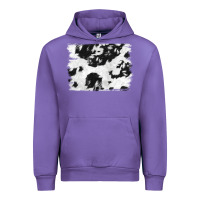 Tulip black and white cowhide backround Urban Hoodie - NancyCooperArtShop