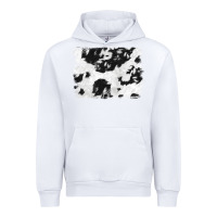White black and white cowhide backround Urban Hoodie - NancyCooperArtShop