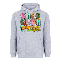 Heather Grey kindergarten energy Heavyweight Hoodie - texasbilliewilder