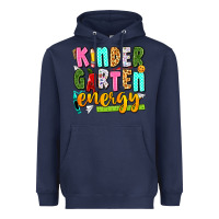 Navy kindergarten energy Heavyweight Hoodie - texasbilliewilder