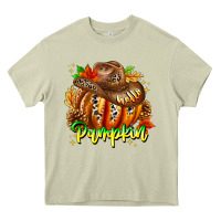Mossy Hello Pumpkin Heavy Core Tee - CowhideDigitalArt