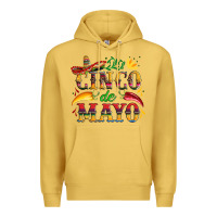 Antique Gold cinco de mayo with pepper and sombrero Premium Hoodie - Artiststas