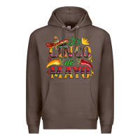 Coffee cinco de mayo with pepper and sombrero Premium Hoodie - Artiststas