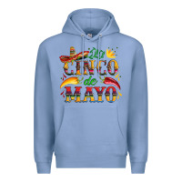 Colony Blue cinco de mayo with pepper and sombrero Premium Hoodie - Artiststas