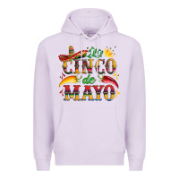 Lilac cinco de mayo with pepper and sombrero Premium Hoodie - Artiststas